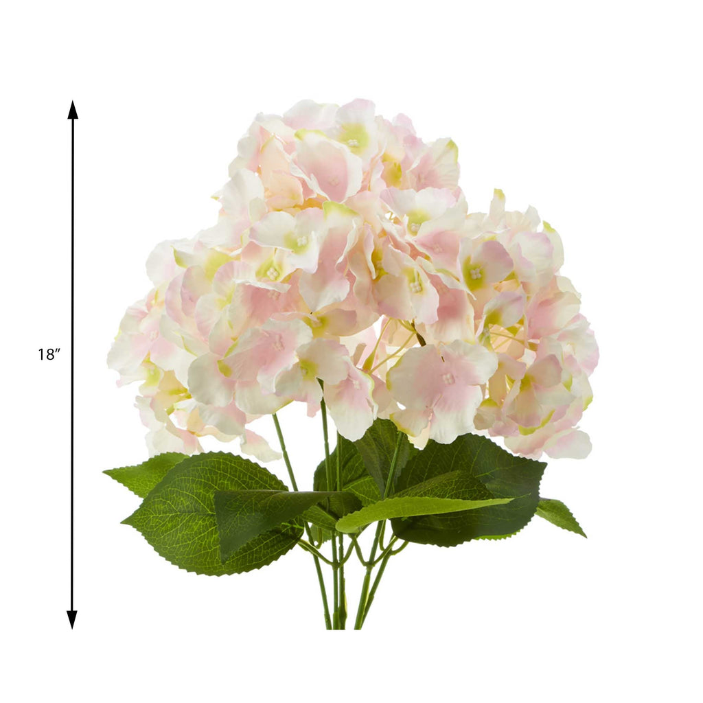 Artificial Hydrangea Bundle - Blush