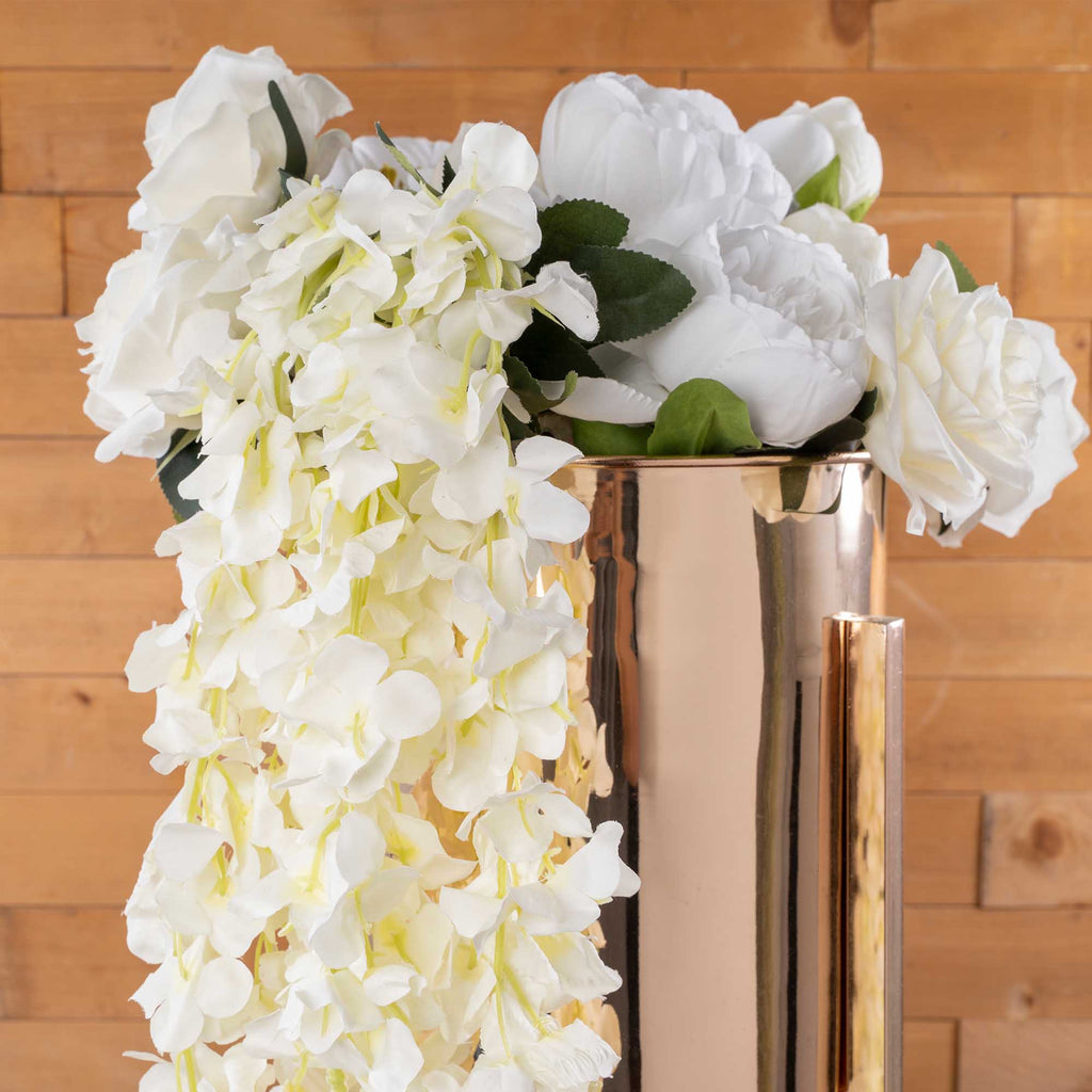 Artificial Wisteria Spray - Ivory