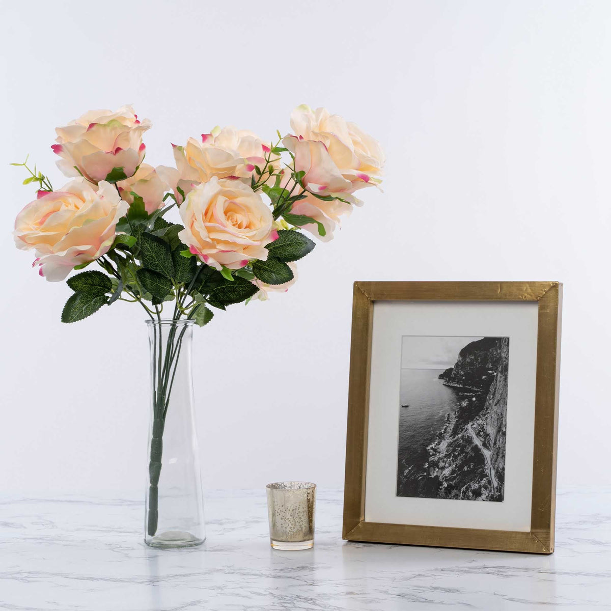 Economy Rose Bouquet Blush