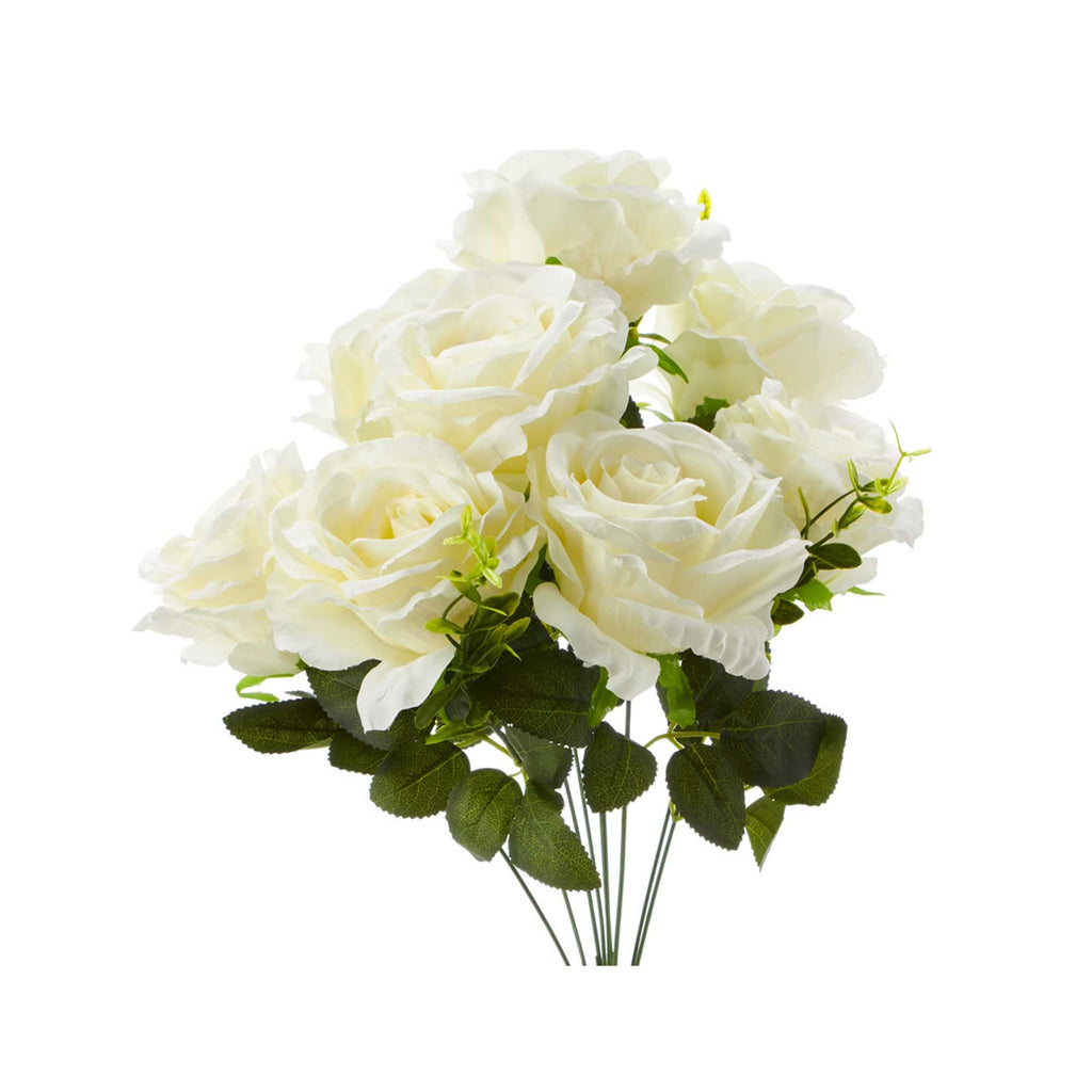 Economy Rose Bouquet White