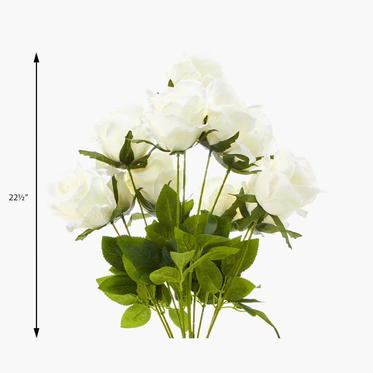 Artificial Rose Bundle - Ivory