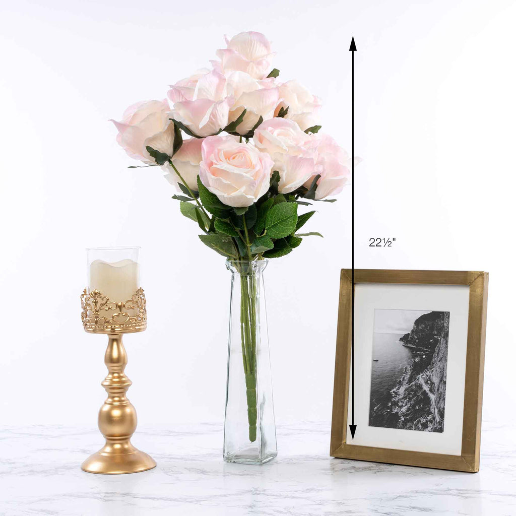 Artificial Rose Bundle - Blush
