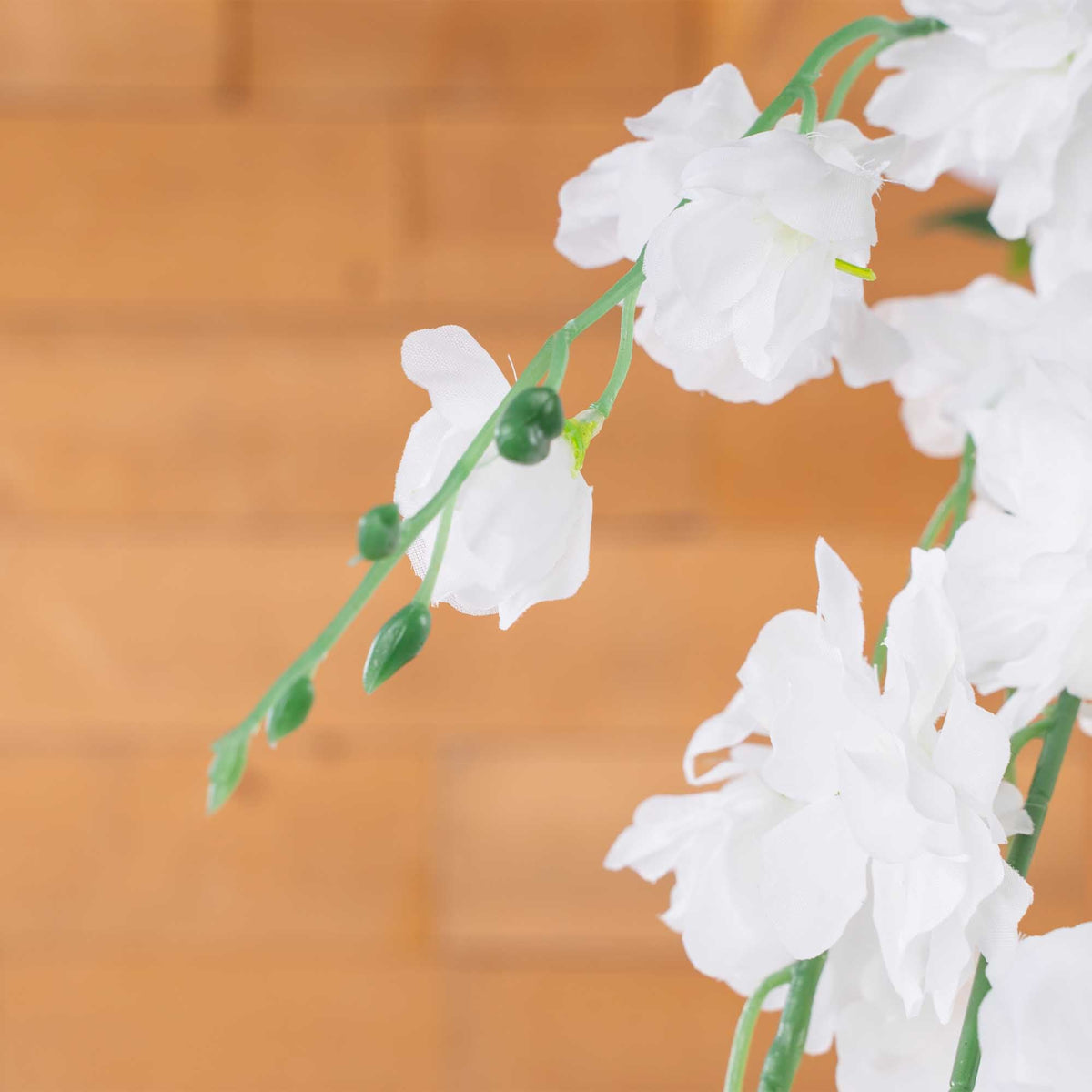 Artificial Hanging Flower Branch - White