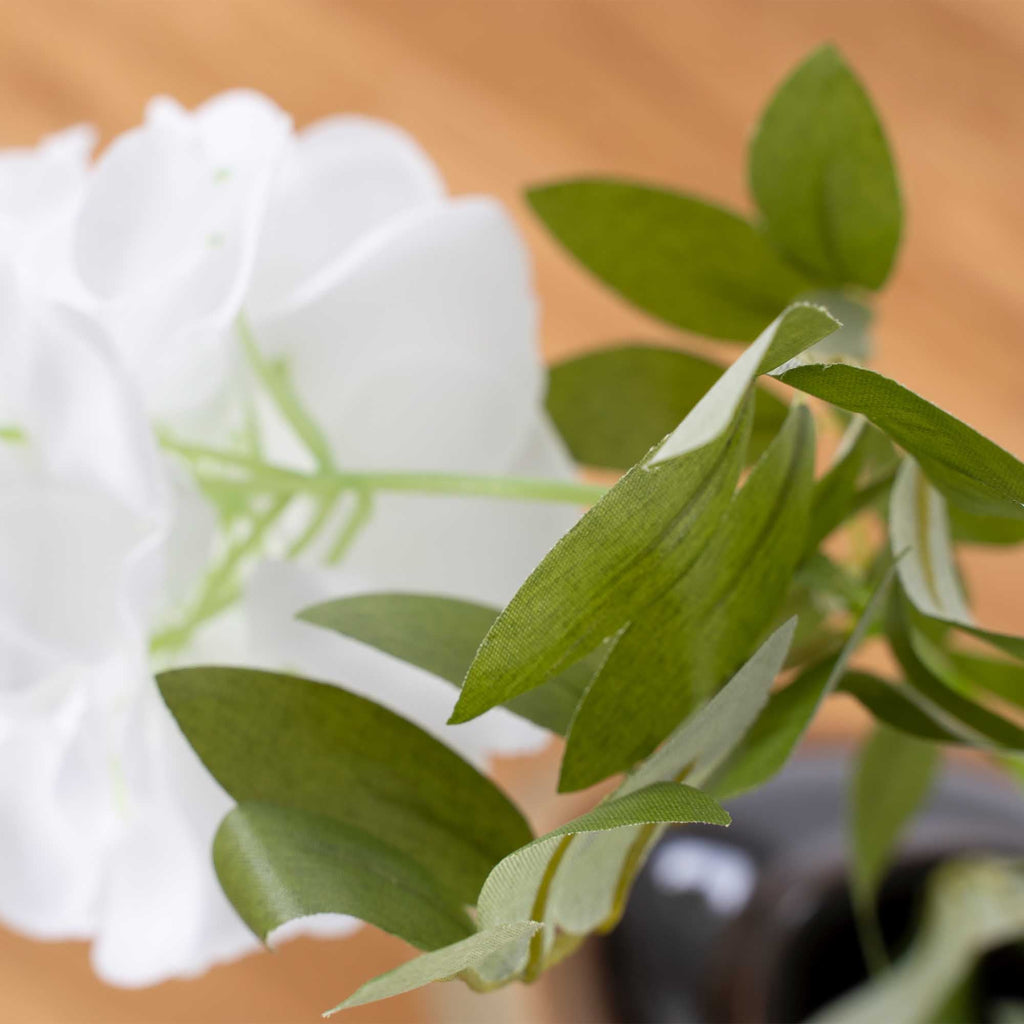 Artificial Wisteria Branch-White