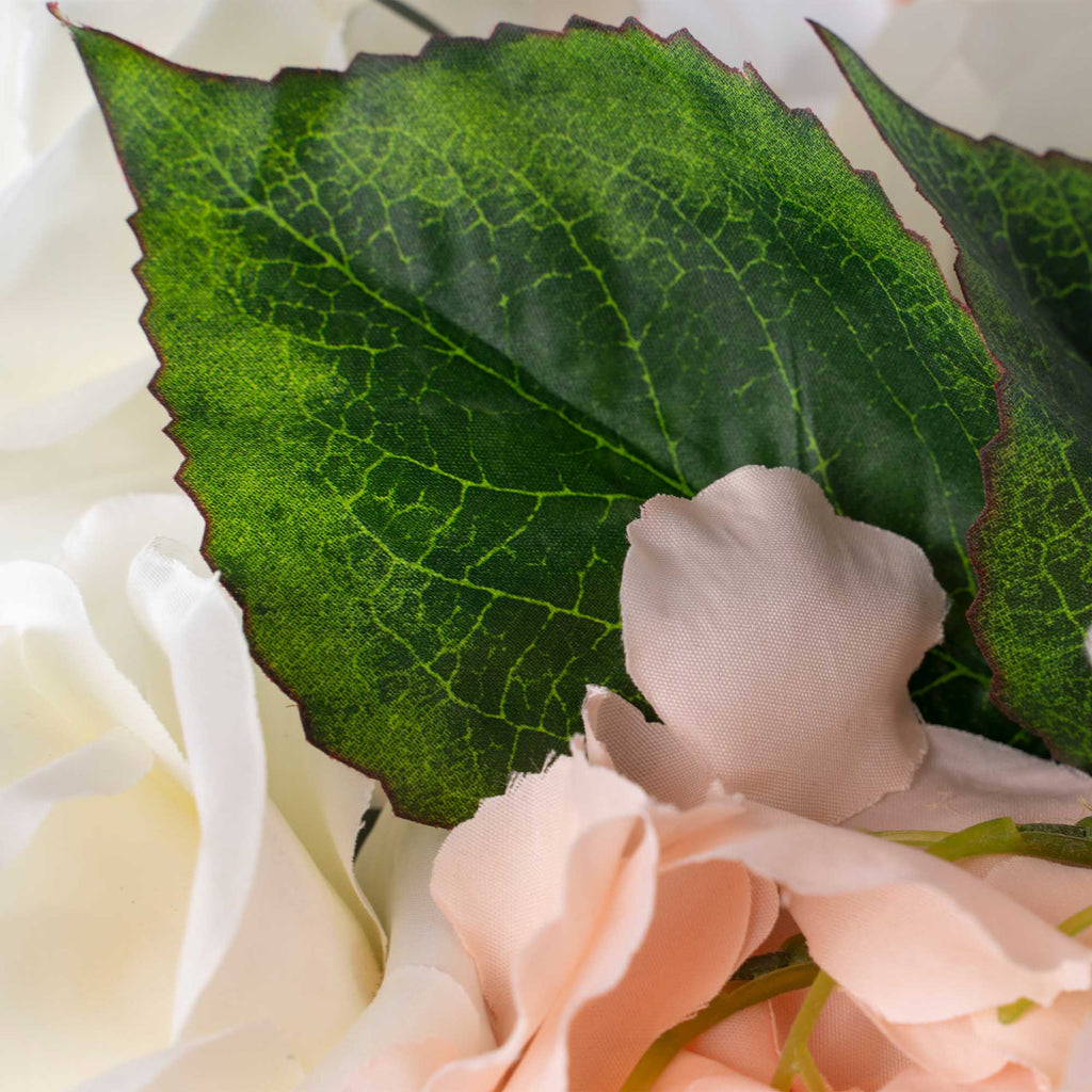 Artificial Wisteria Spray-Blush