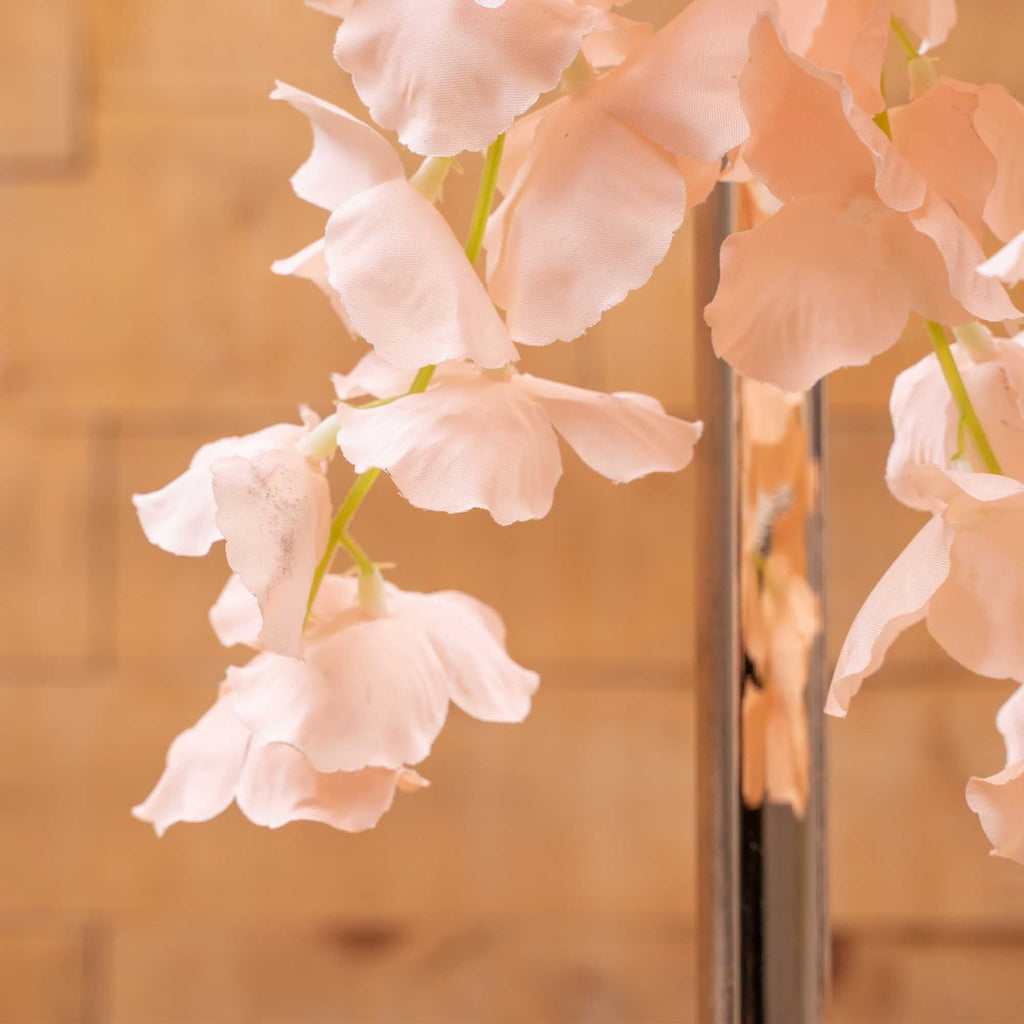 Artificial Wisteria Spray-Blush