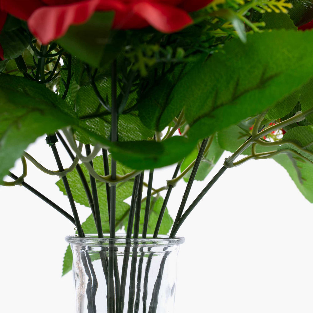 Artificial Rose Bouquet - 17 Inch