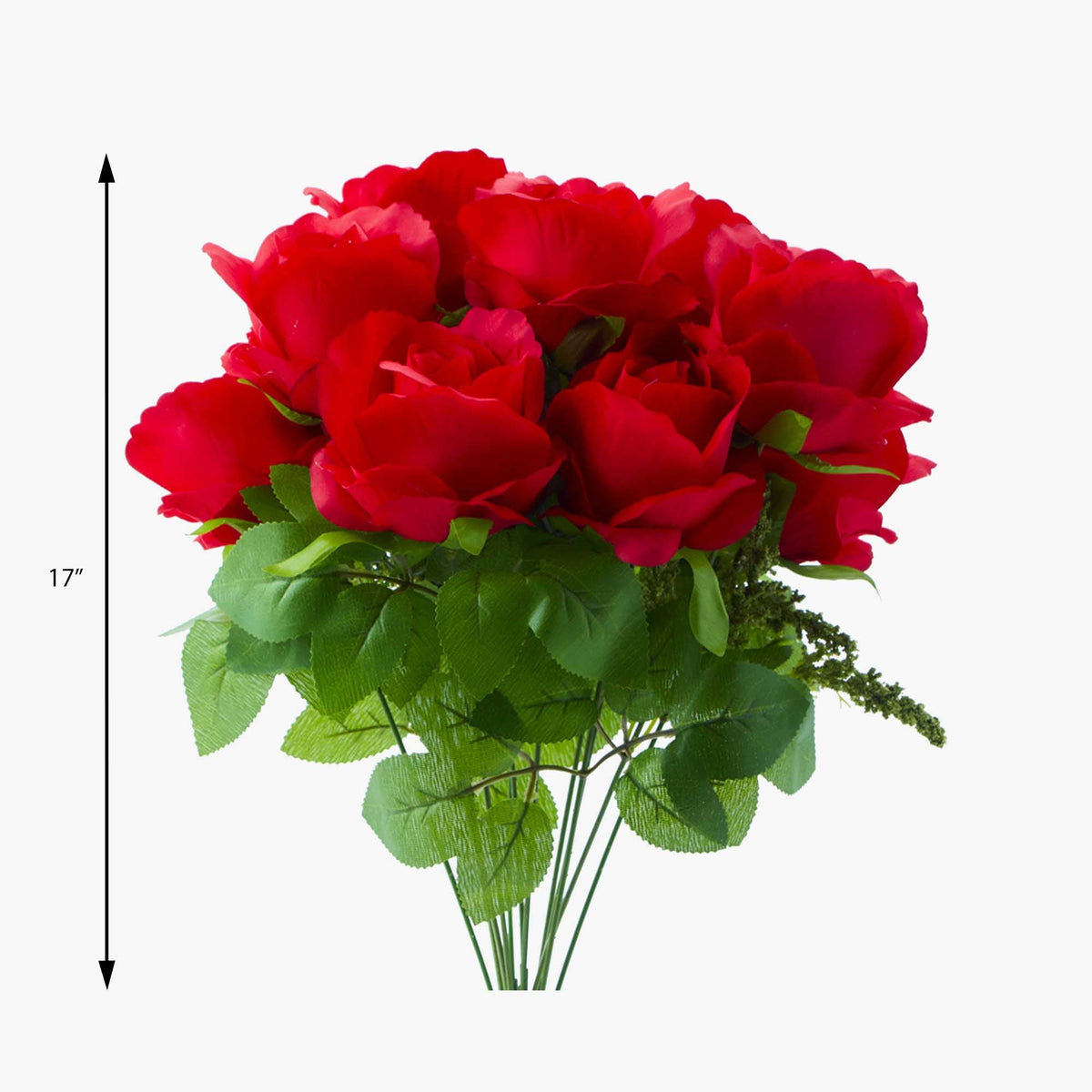 Artificial Rose Bouquet - 17 Inch