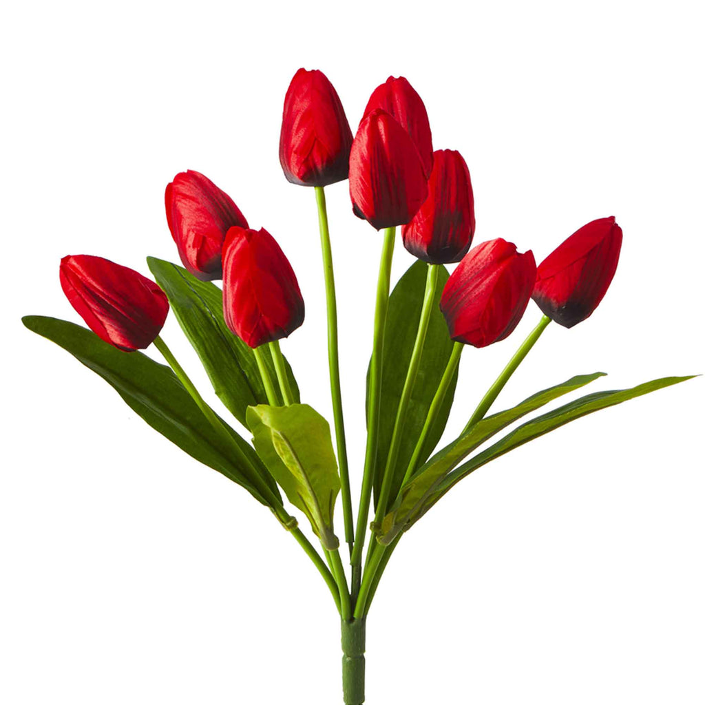 Artificial Tulip Spray - Red