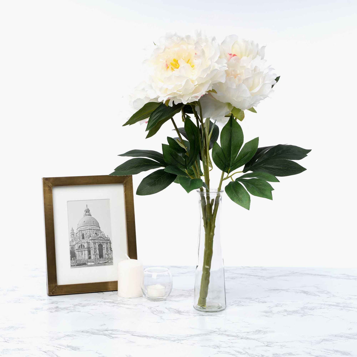 Artificial Peony Bundle - 22 Inches