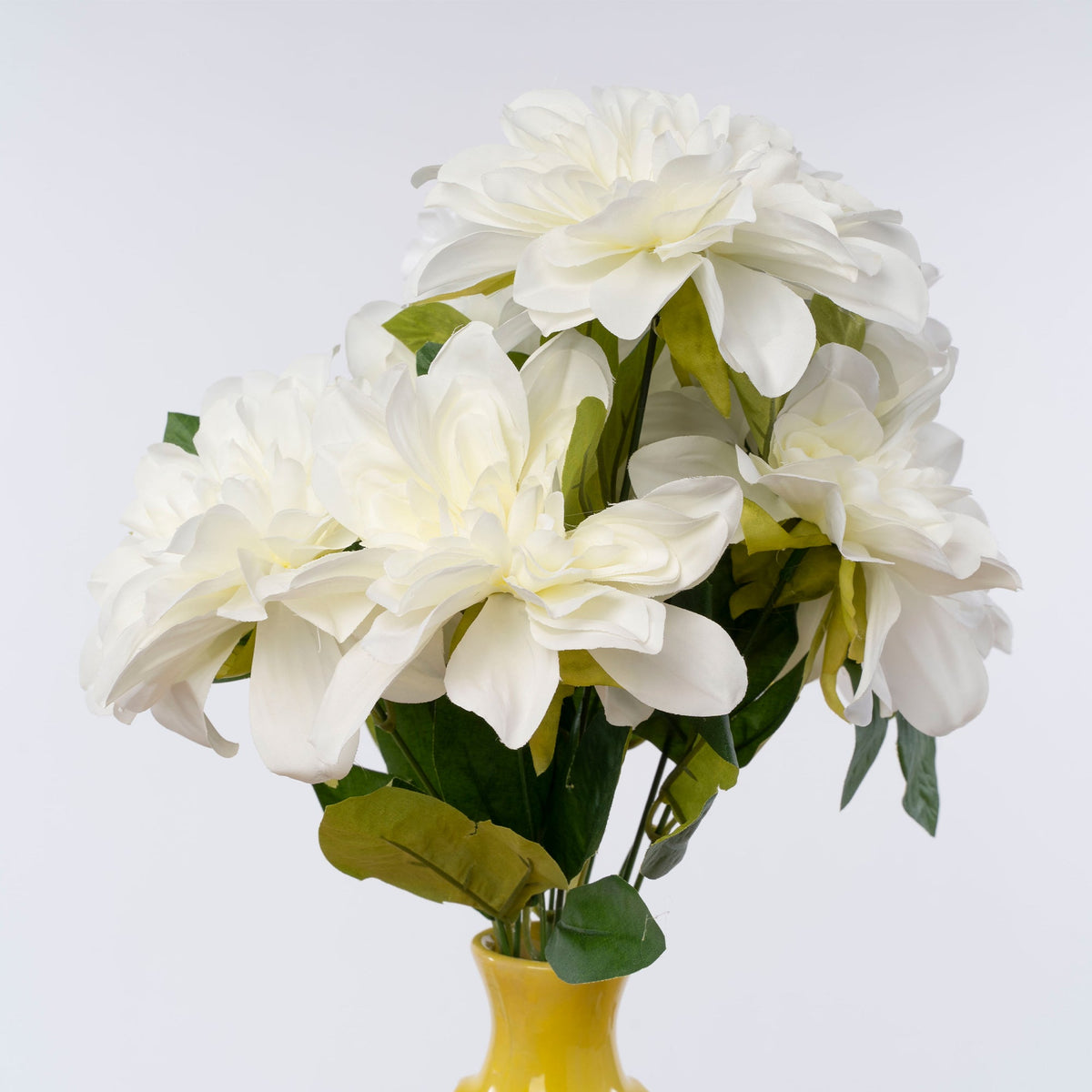 Artificial Dahlia Bundle-White