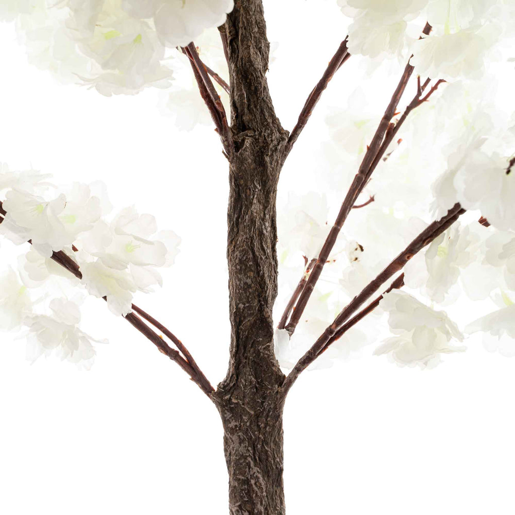 Artificial Flowering Cherry Blossom Tree 69" - White