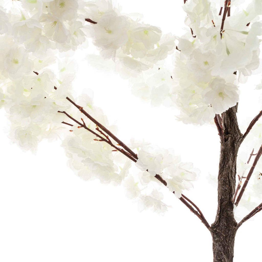 Artificial Flowering Cherry Blossom Tree 69" - White