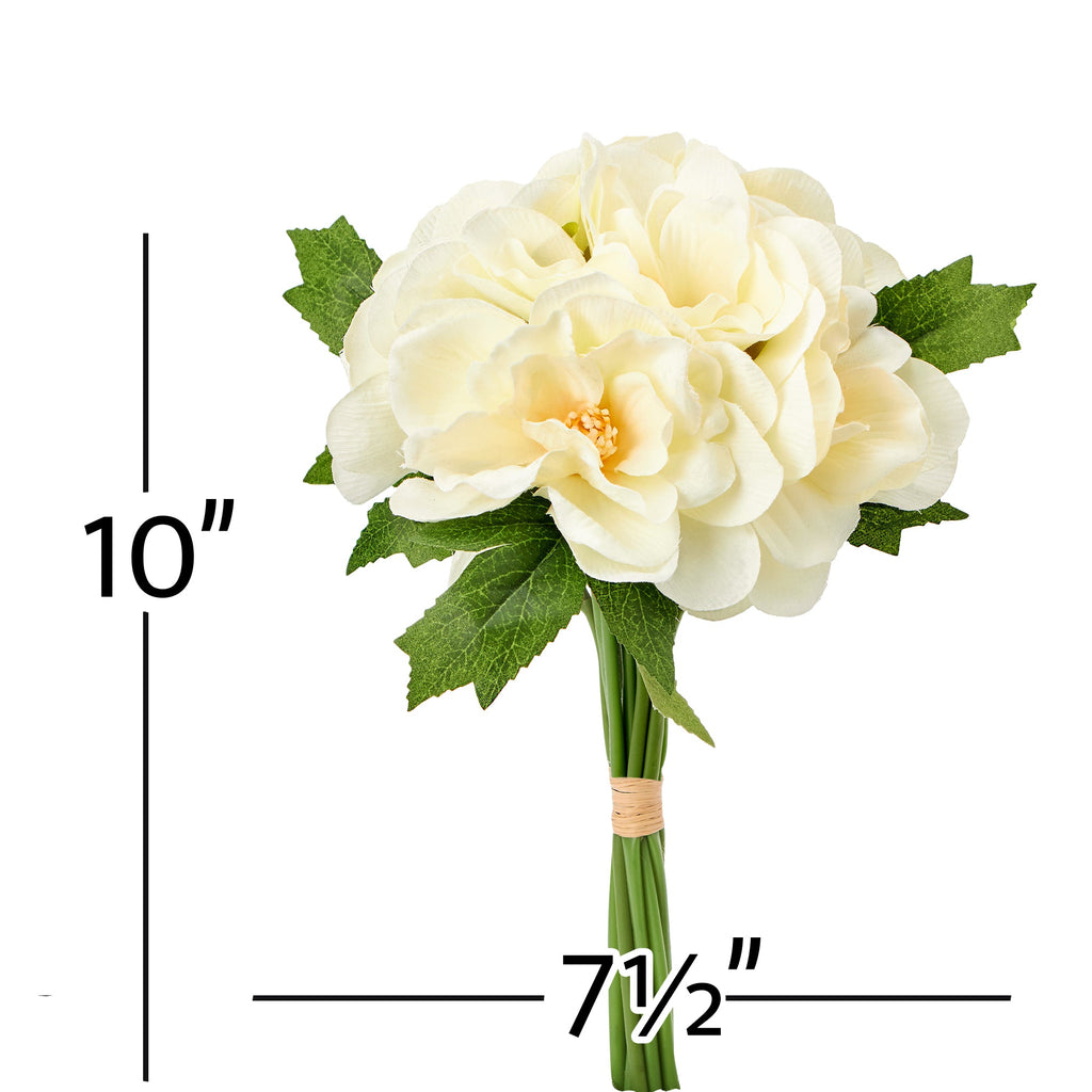 Faux Gardenia Bouquet - Ivory