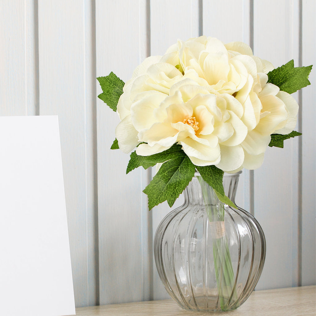 Faux Gardenia Bouquet - Ivory
