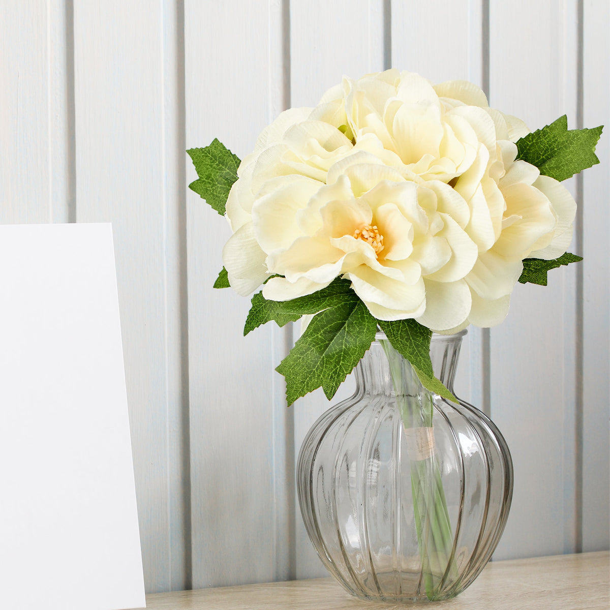 Faux Gardenia Bouquet - Ivory