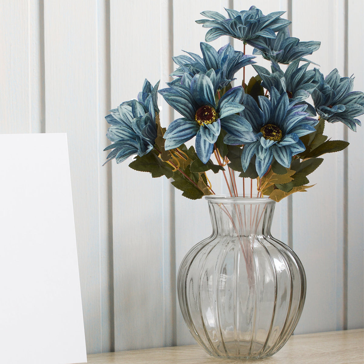 Artificial African Daisy Spray - Blue
