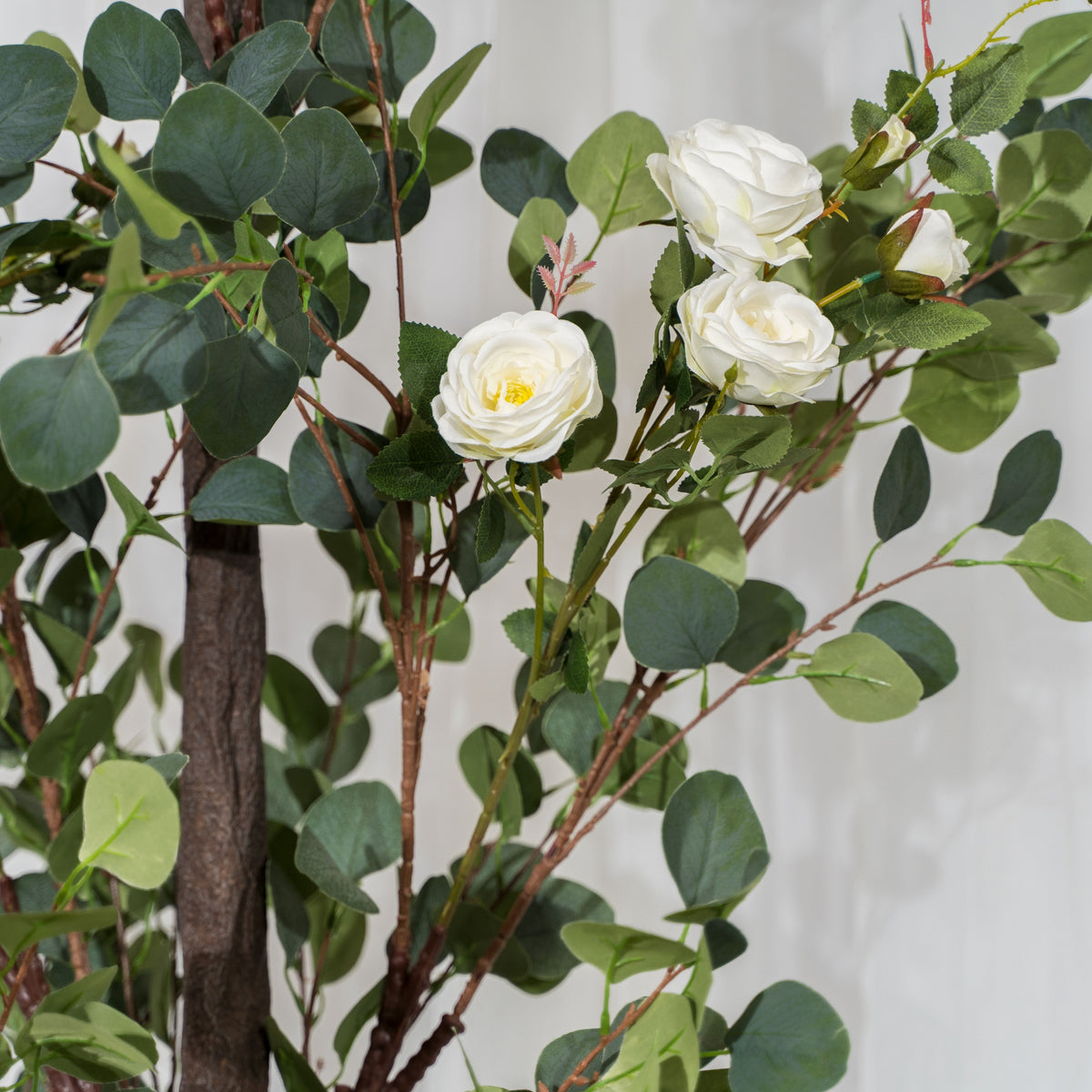 Faux Rose and Eucalyptus Arch