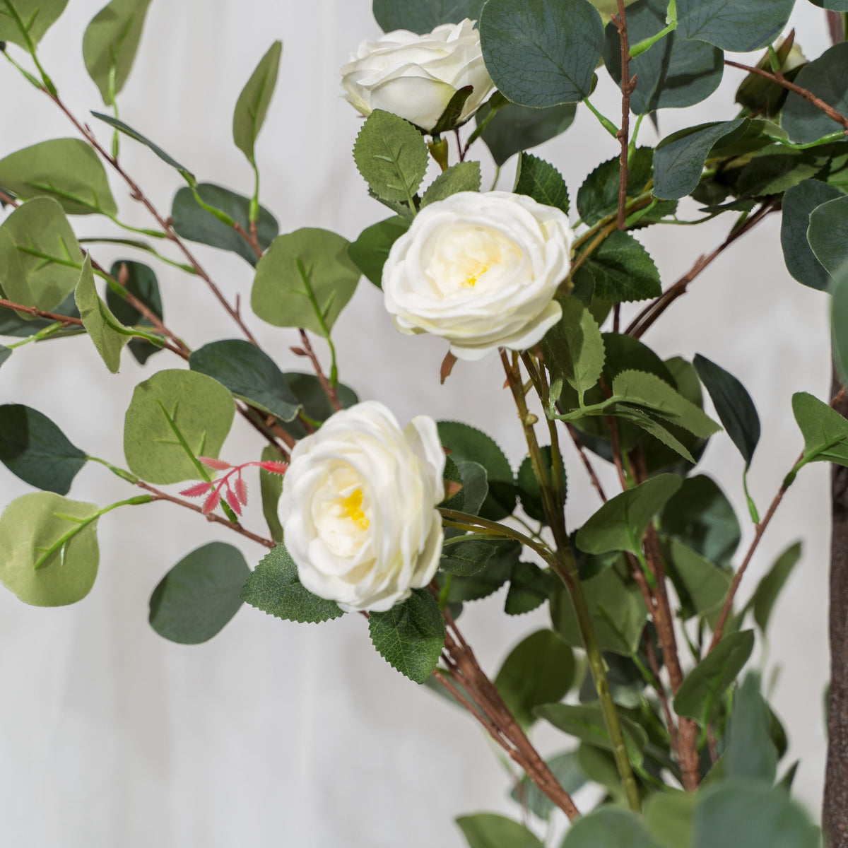 Faux Rose and Eucalyptus Arch