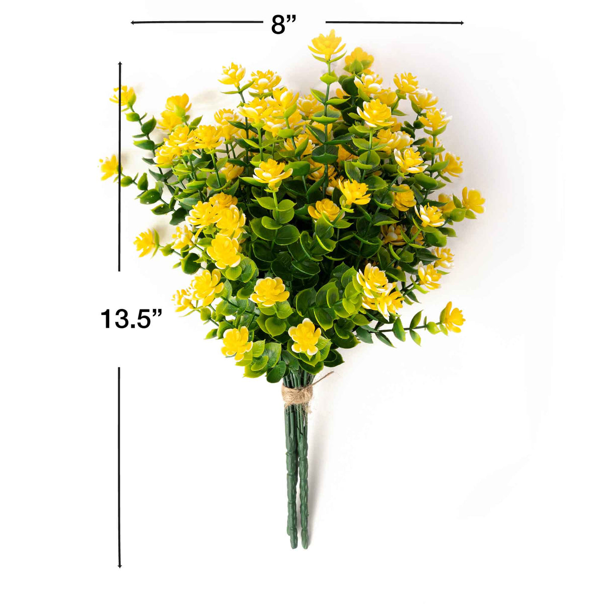 Yellow Artificial Boxwood Bouquet