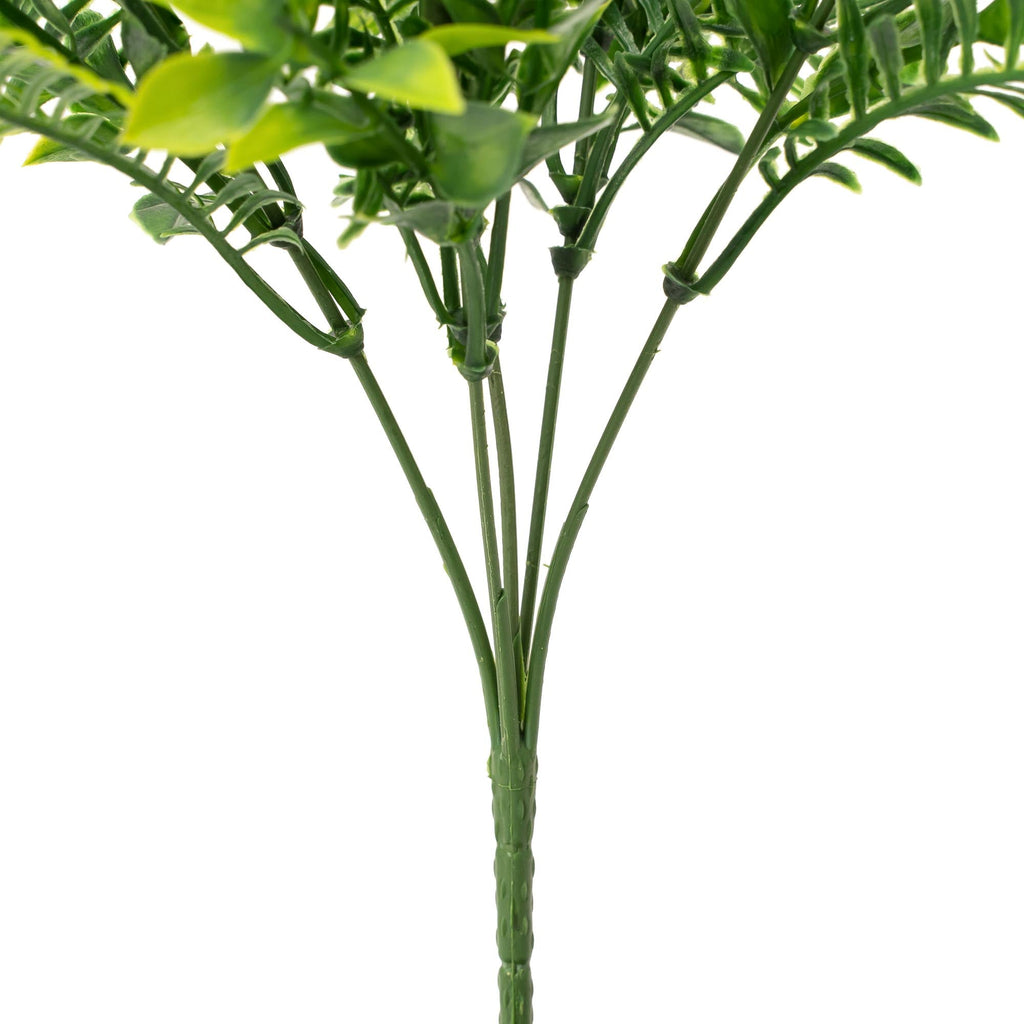 Faux Boxwood and Fern Spray