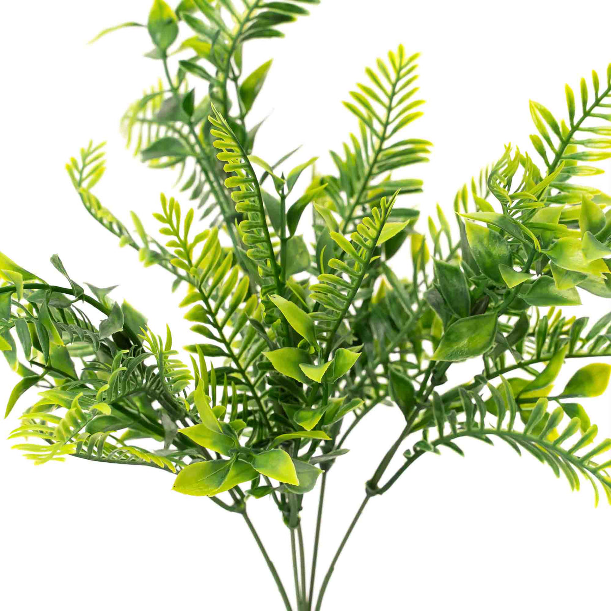 Faux Boxwood and Fern Spray