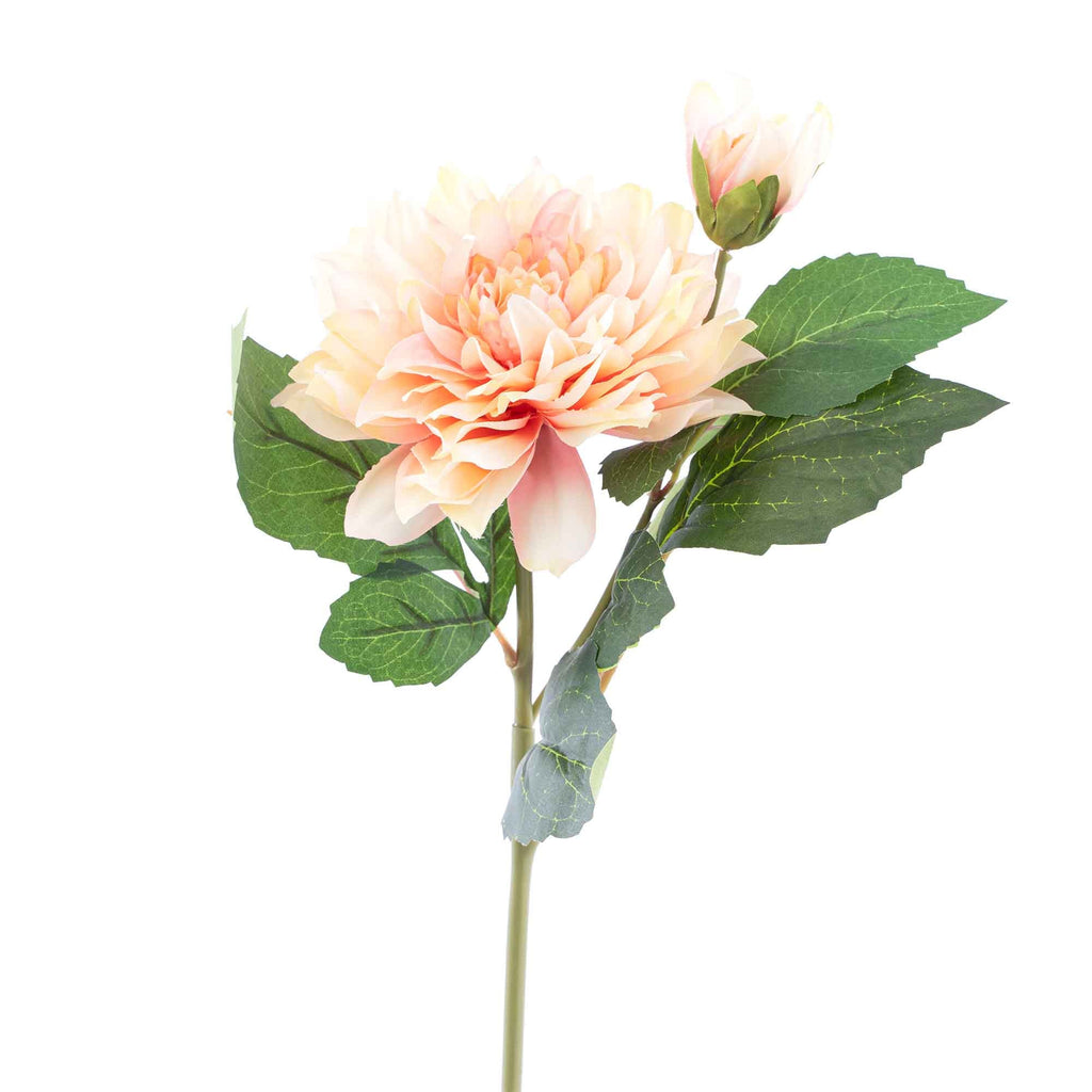 Faux Dahlia Stem 23" - Blush