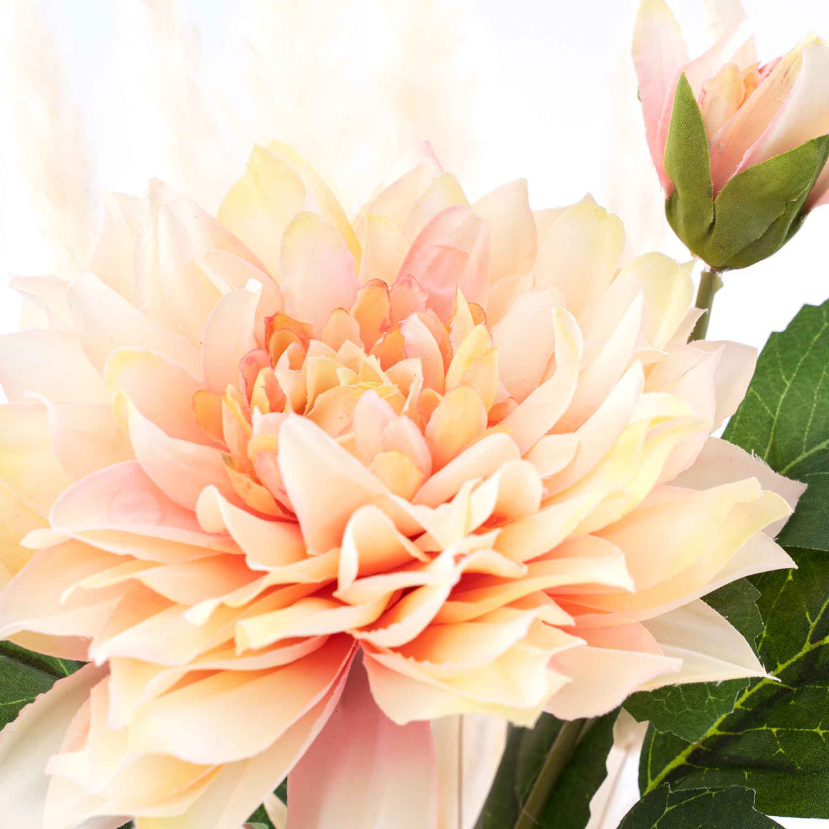 Faux Dahlia Stem 23" - Blush