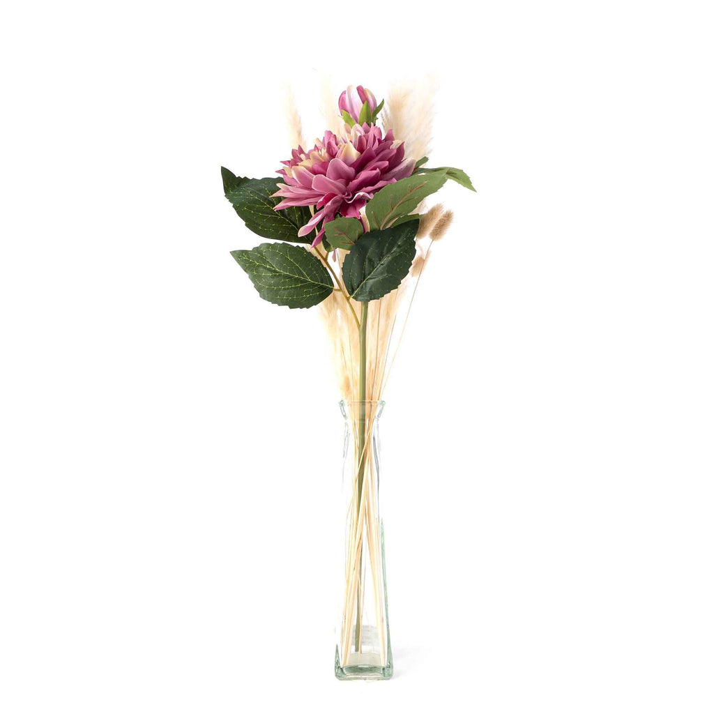 Faux Dahlia Stem 23" - Mauve