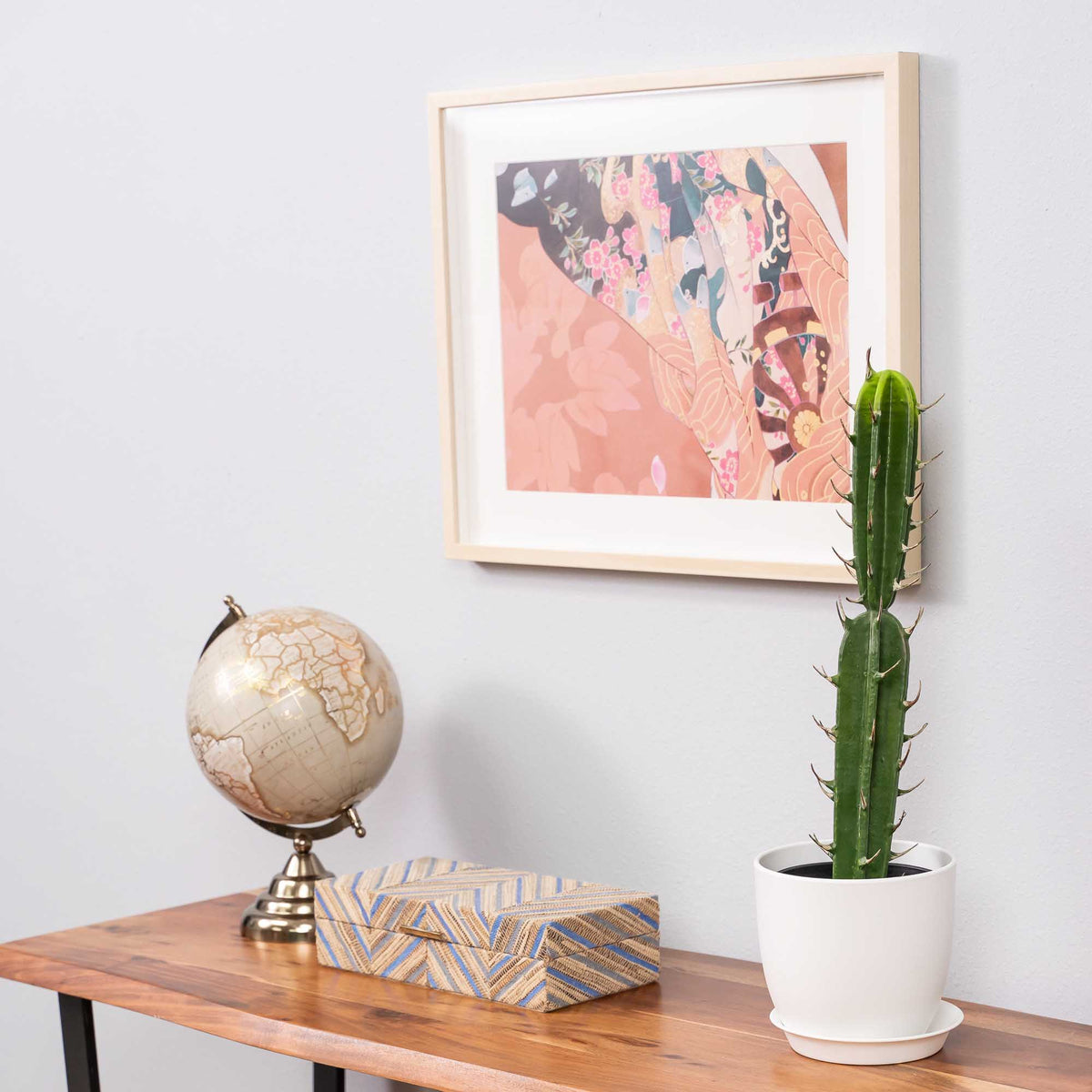 Faux San Pedro Cactus with Plastic Pot
