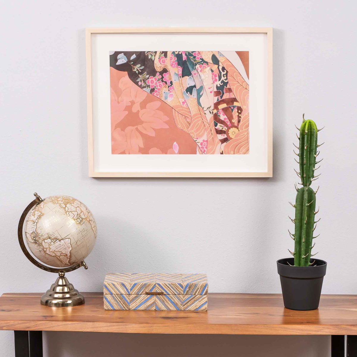Faux San Pedro Cactus with Plastic Pot