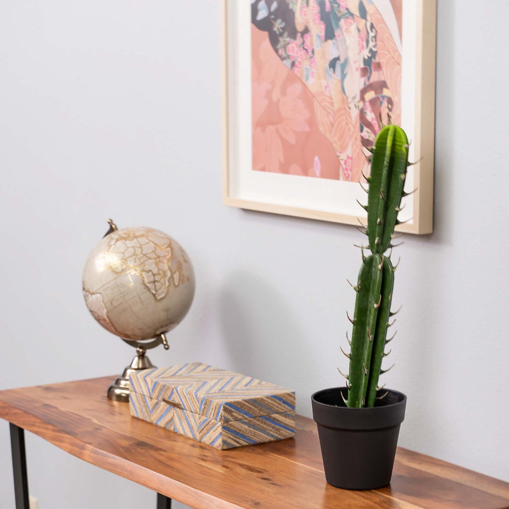 Faux San Pedro Cactus with Plastic Pot