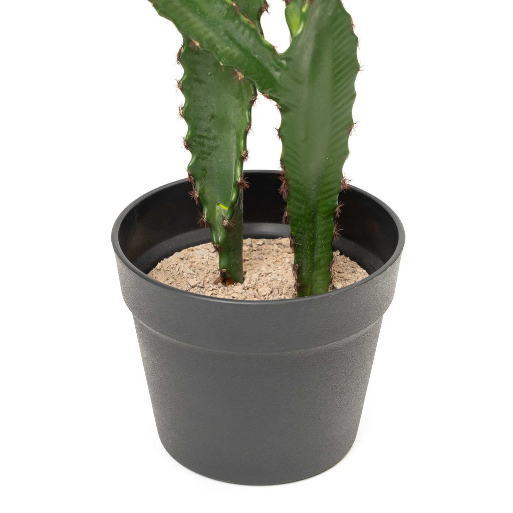 Faux Desert Candle Cactus with Plastic Pot 23"