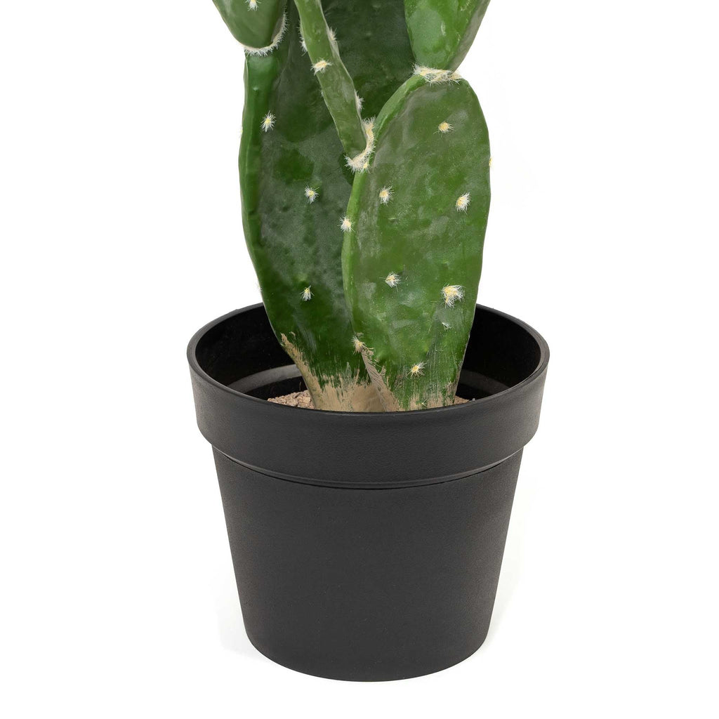 Faux Prickly Pear Cactus with Plastic Pot 30"