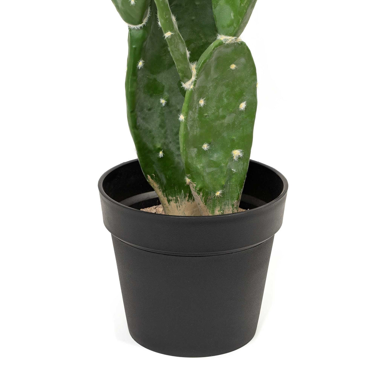 Faux Prickly Pear Cactus with Plastic Pot 30"
