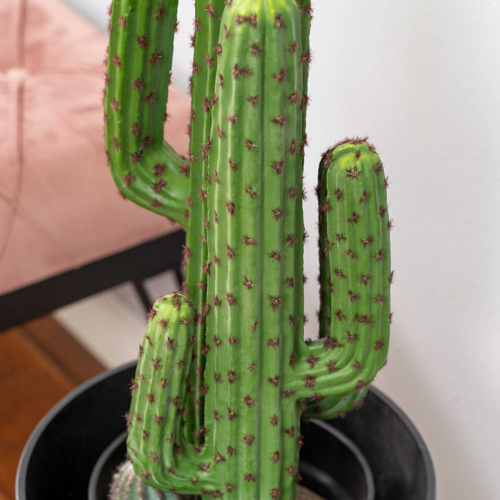 Faux Saguaro Cactus with Plastic Pot 28"