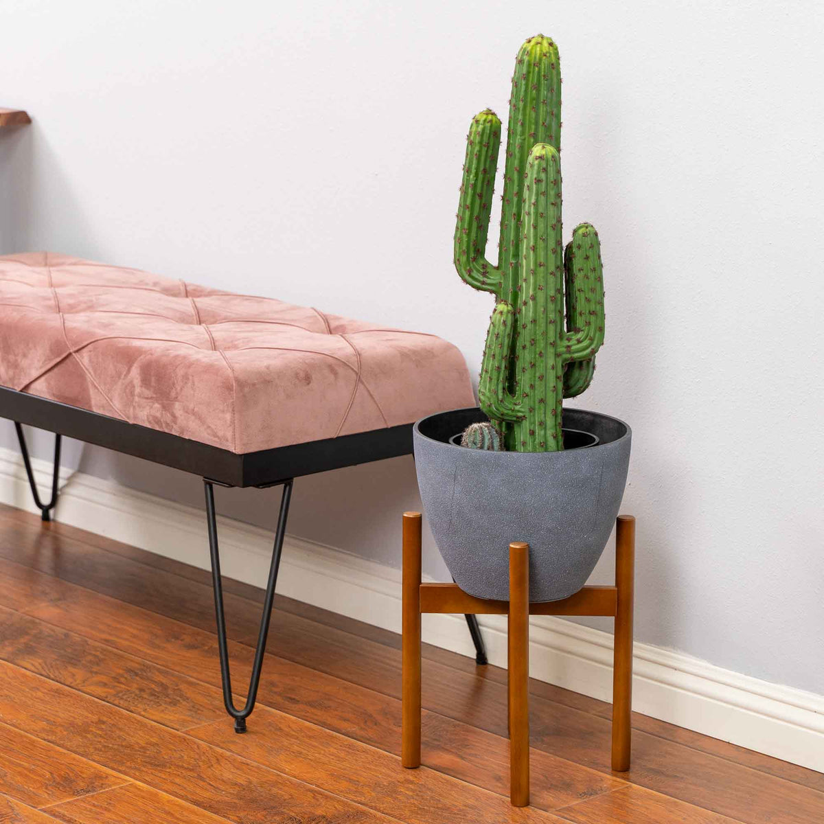 Faux Saguaro Cactus with Plastic Pot 28"