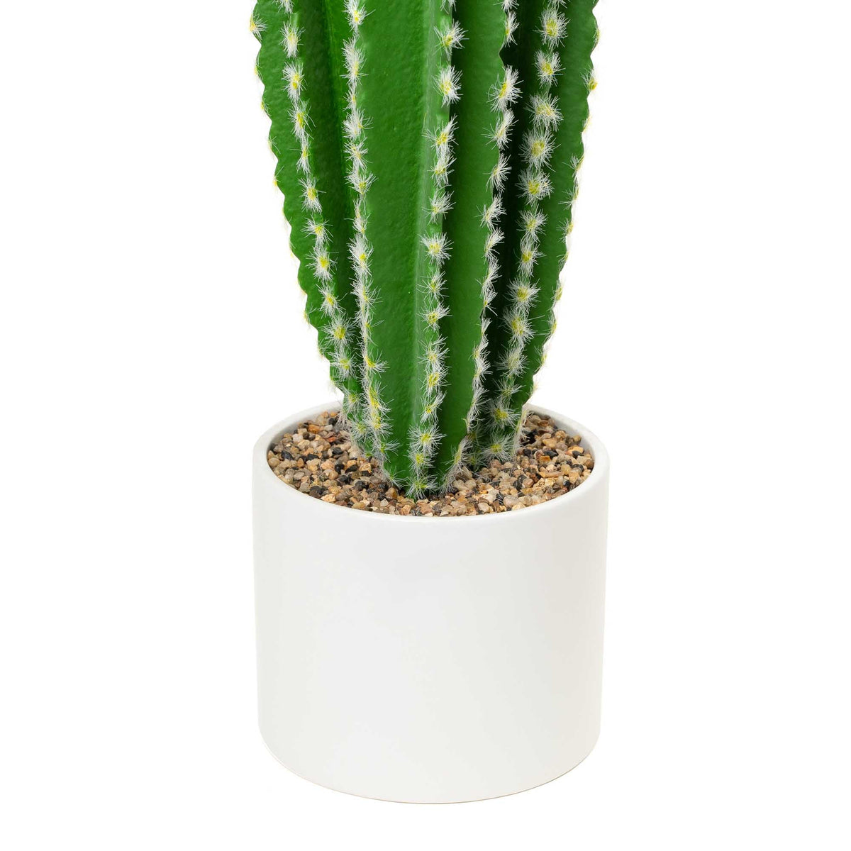 Faux Euphorbia Cactus with Ceramic Pot 34"