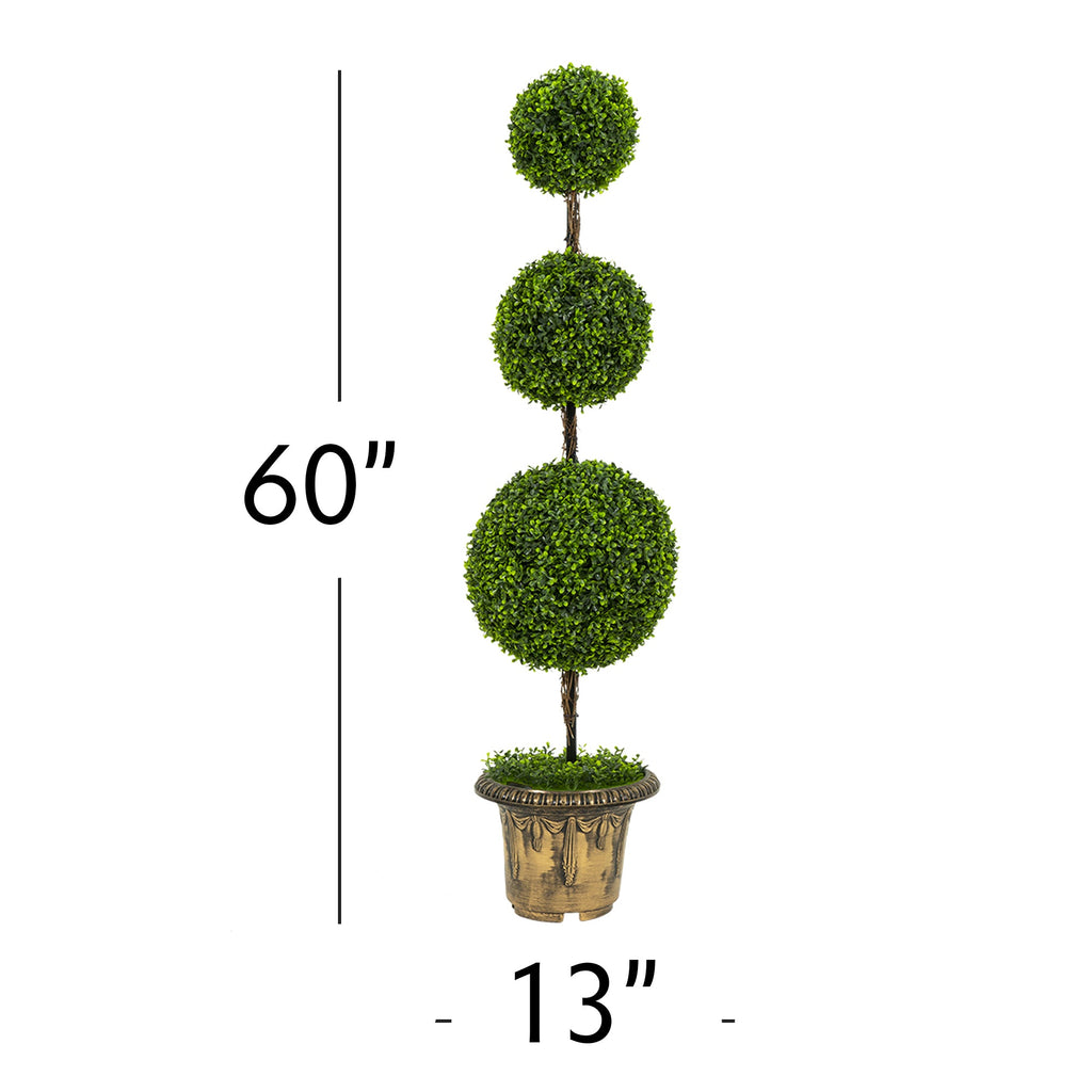 Triple Ball Topiary - 60"