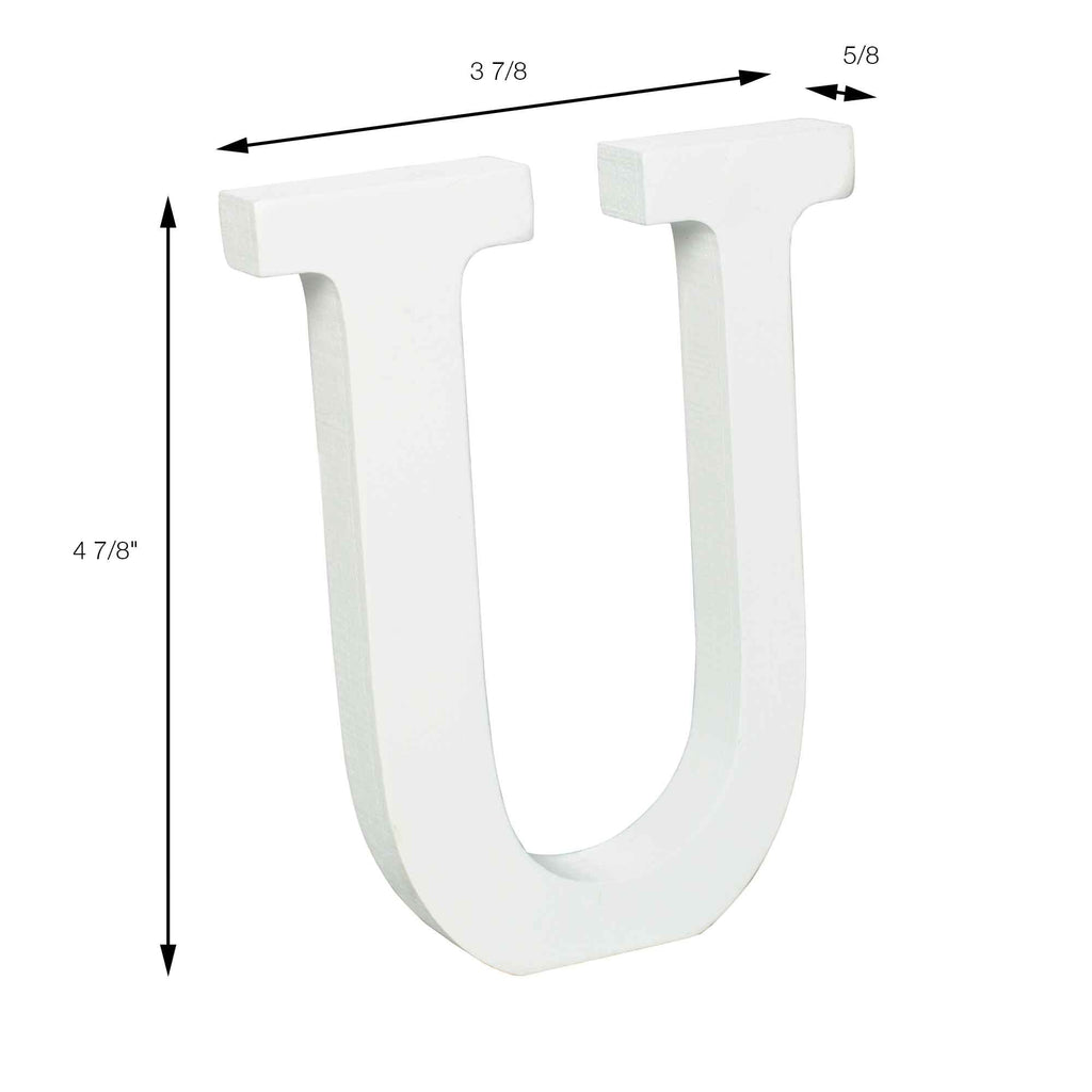 Wood Letters - U