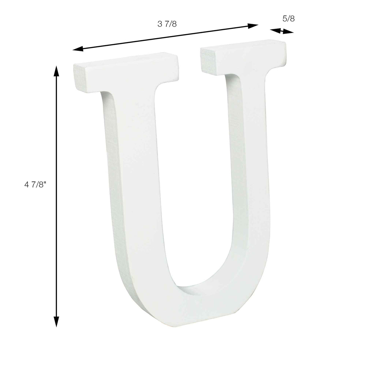 Wood Letters - U