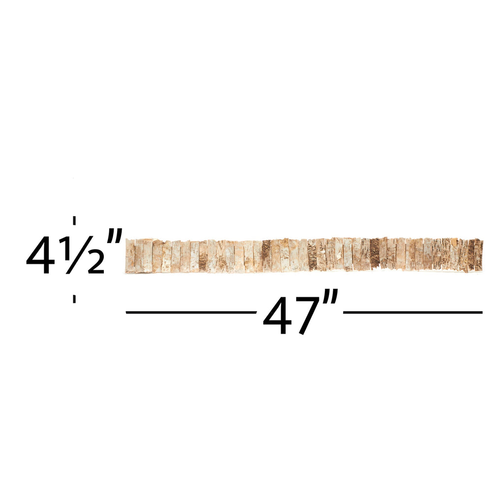 Natural Wood Bark Roll 4½" x 47"