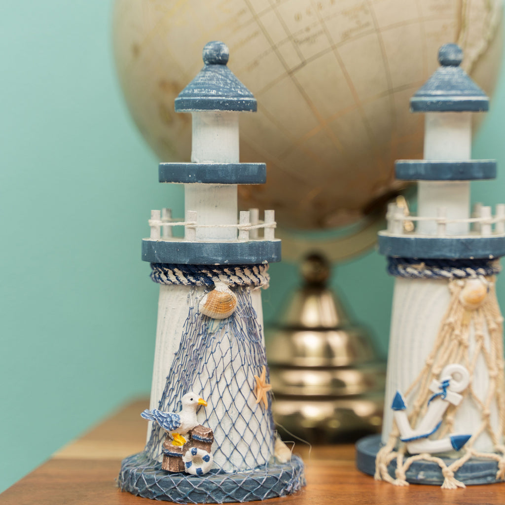Decorative Nautical Wooden Lighthouse Pieces