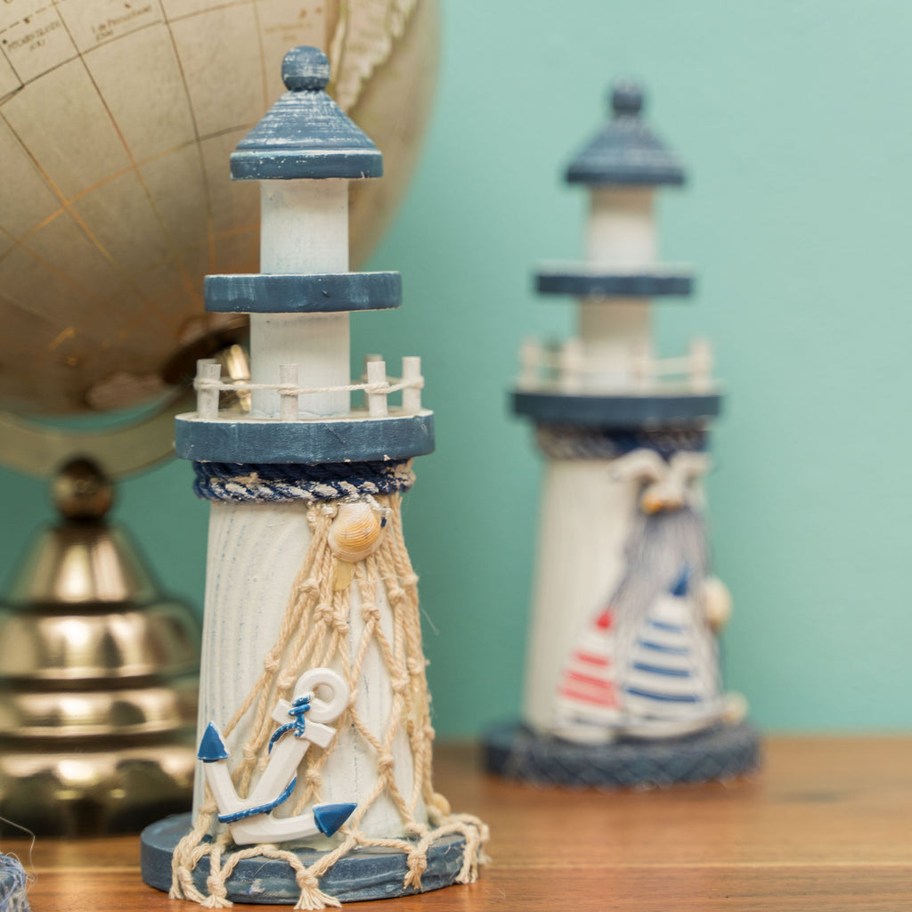 Decorative Nautical Wooden Lighthouse Pieces