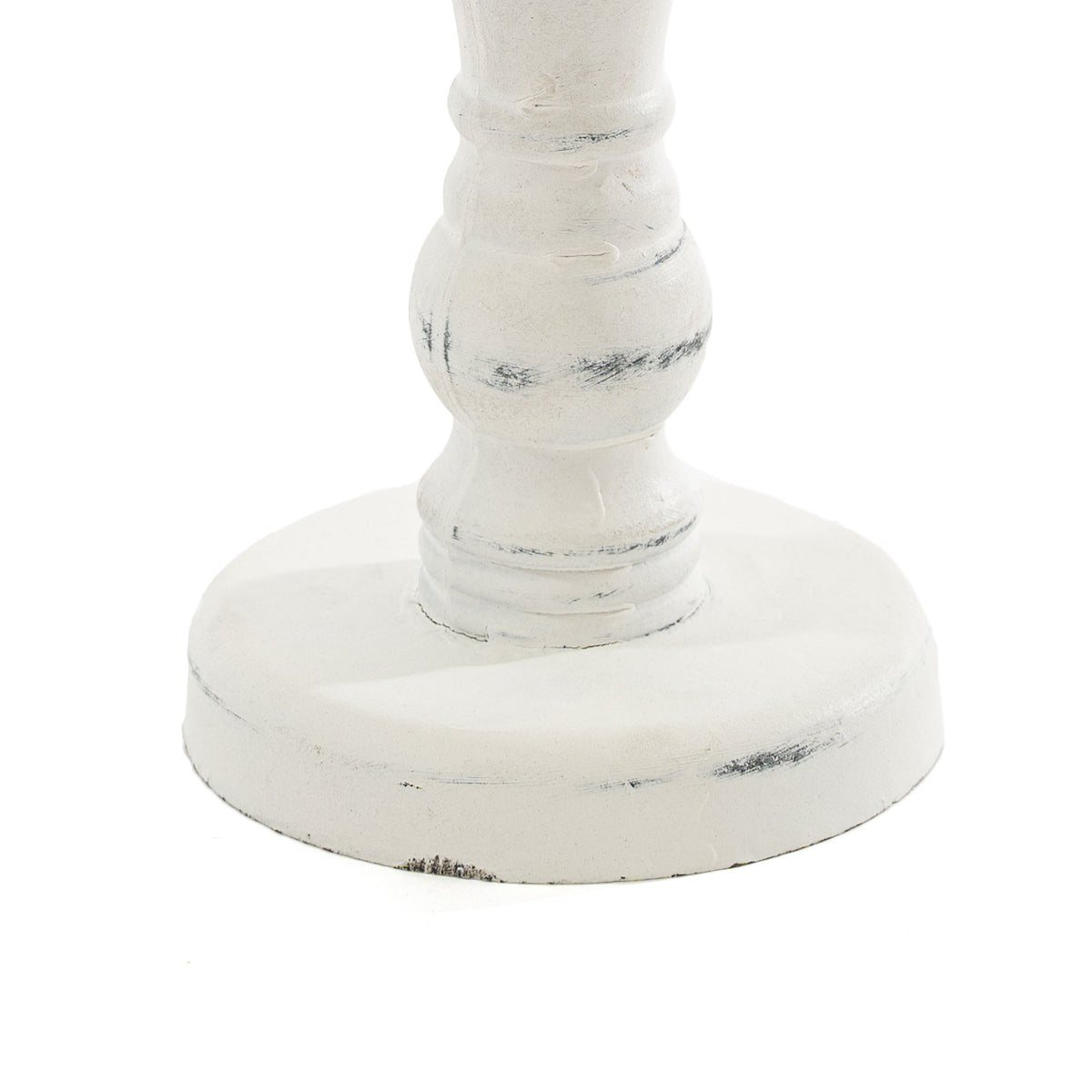 Rustic Wood Pillar Candle Holder - 7.5"