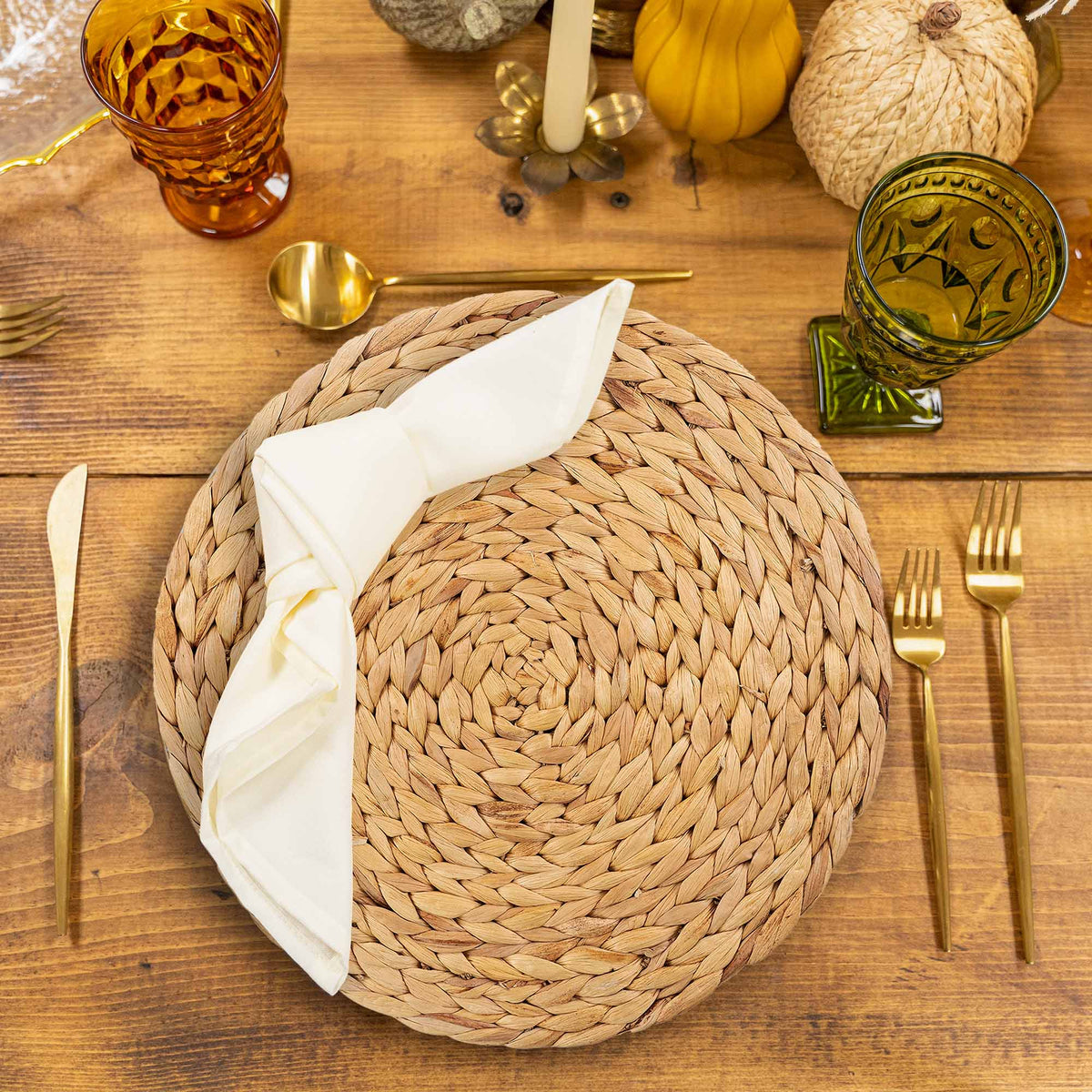 Braided Rattan Placemat - 14.5"