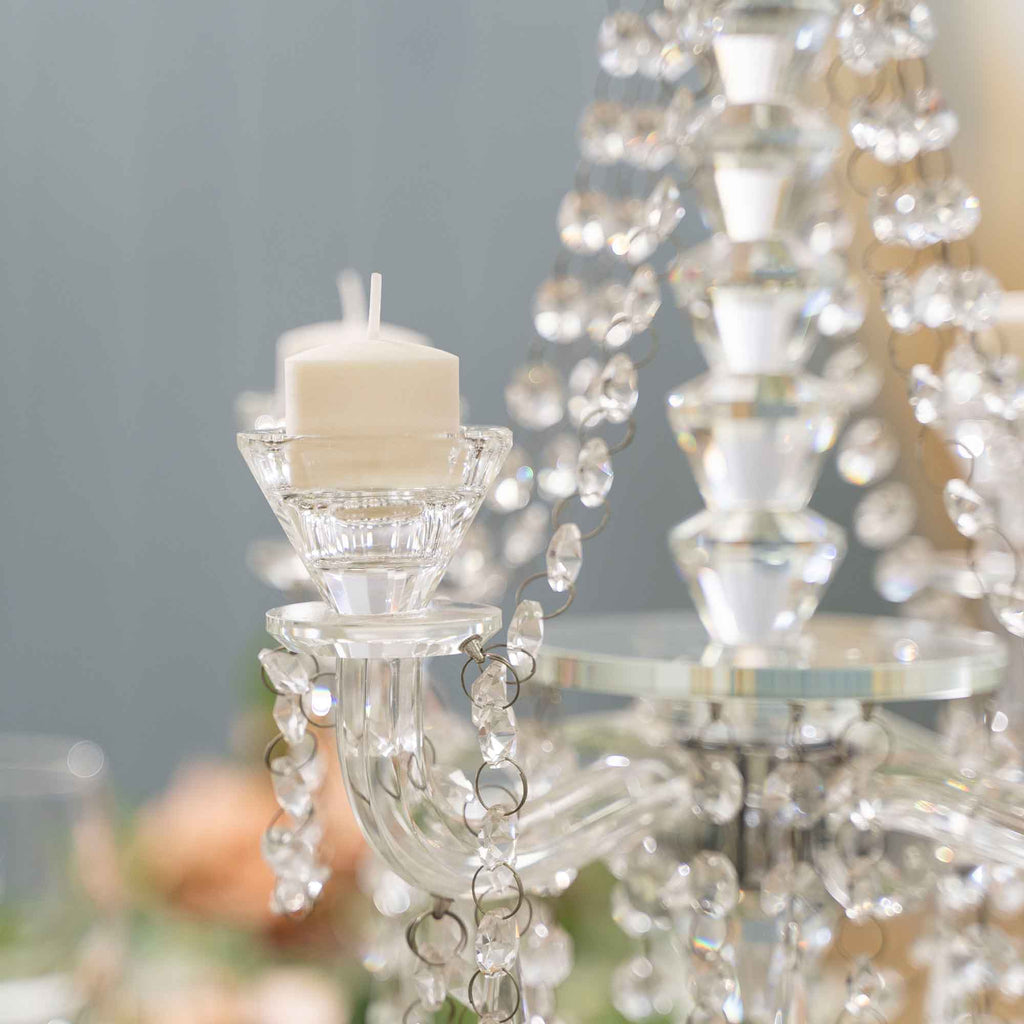 Crystal Table Centerpiece 18.5"