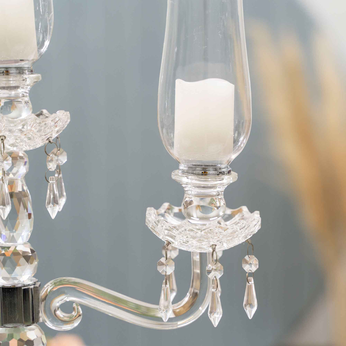Trio Glass Candelabra