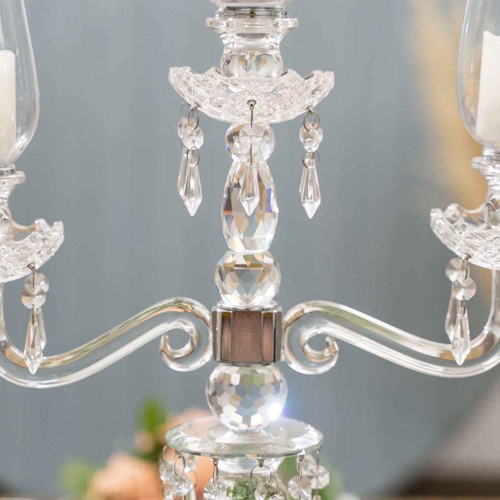 Trio Glass Candelabra