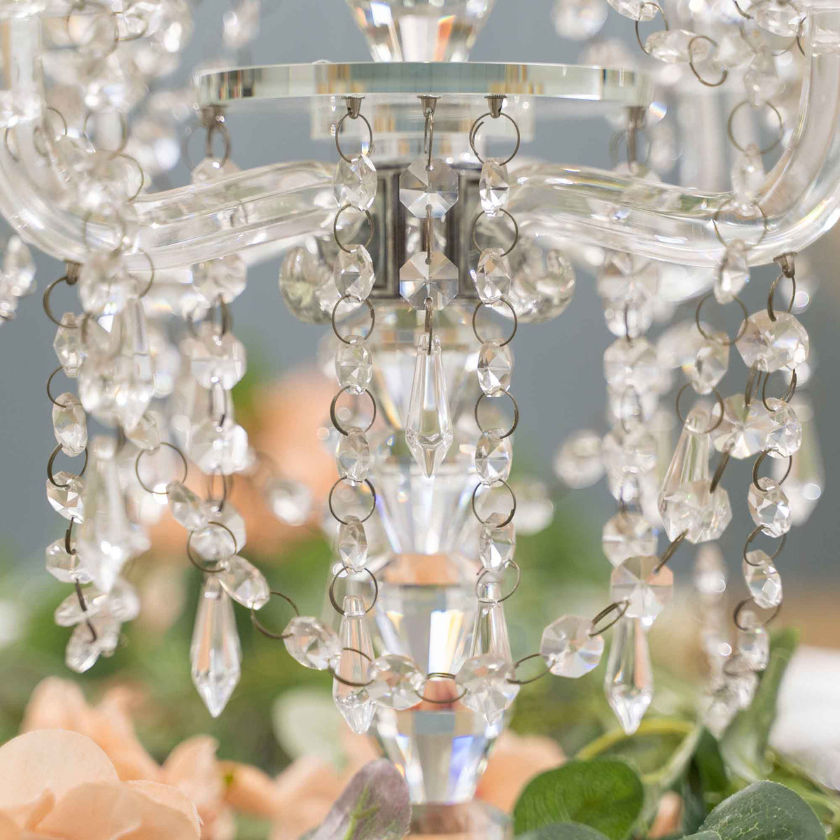 Crystal Table Centerpiece 18.5"